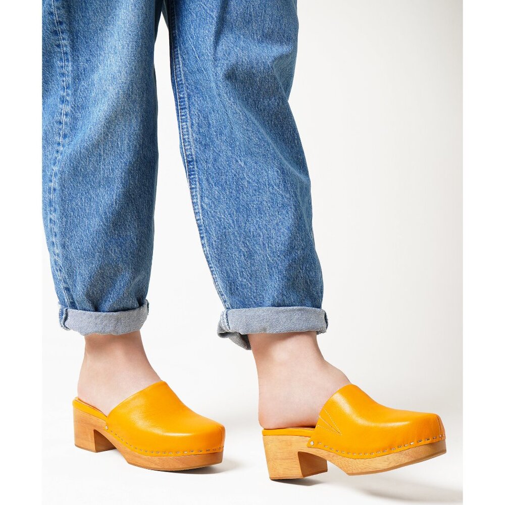 Charlotte Stone Martino Clogs, Yolk